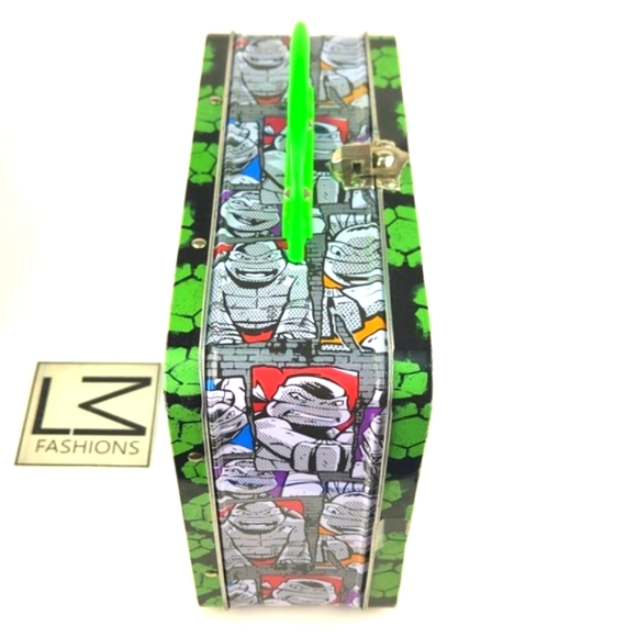 NICKELODEON Teenage Mutant Ninja Turtles 90s EUC Metal Lunchbox - Picture 4 of 16